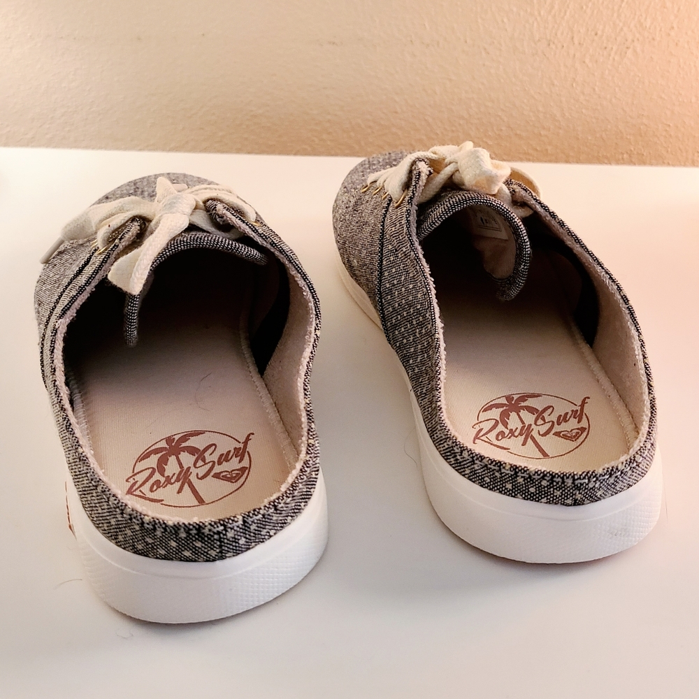 Roxy Women's Gray Slip-On Sneakers - Picture 3 of 8